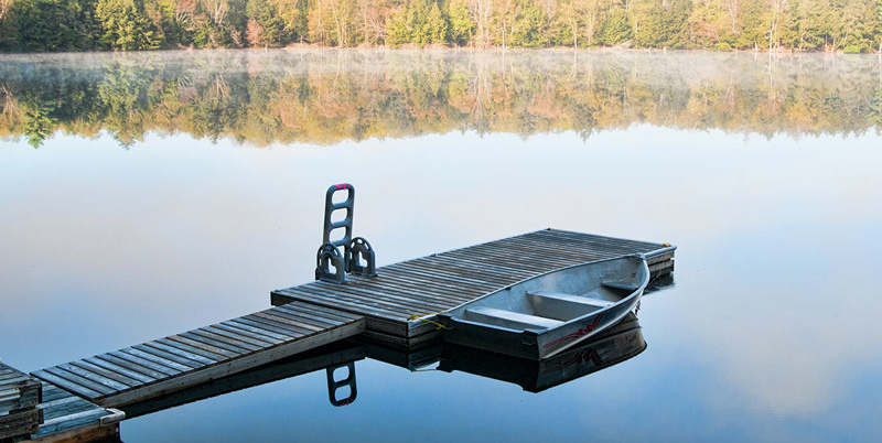 lake boat deck