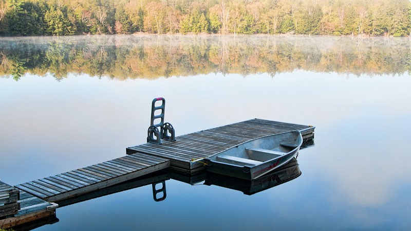 lake boat deck